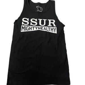 ❣️5/$50 Mighty Healthy X SSUR Black Tank Top Size Small